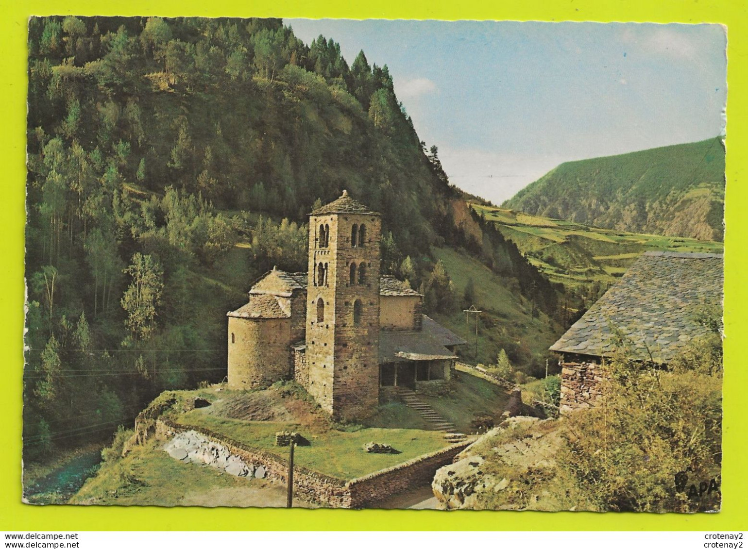 Valls D'Andorra ANDORRE En 1964 N°108 CANILLO Chapelle Romane Du Xème De St Jean De Caselles VOIR DOS - Andorra