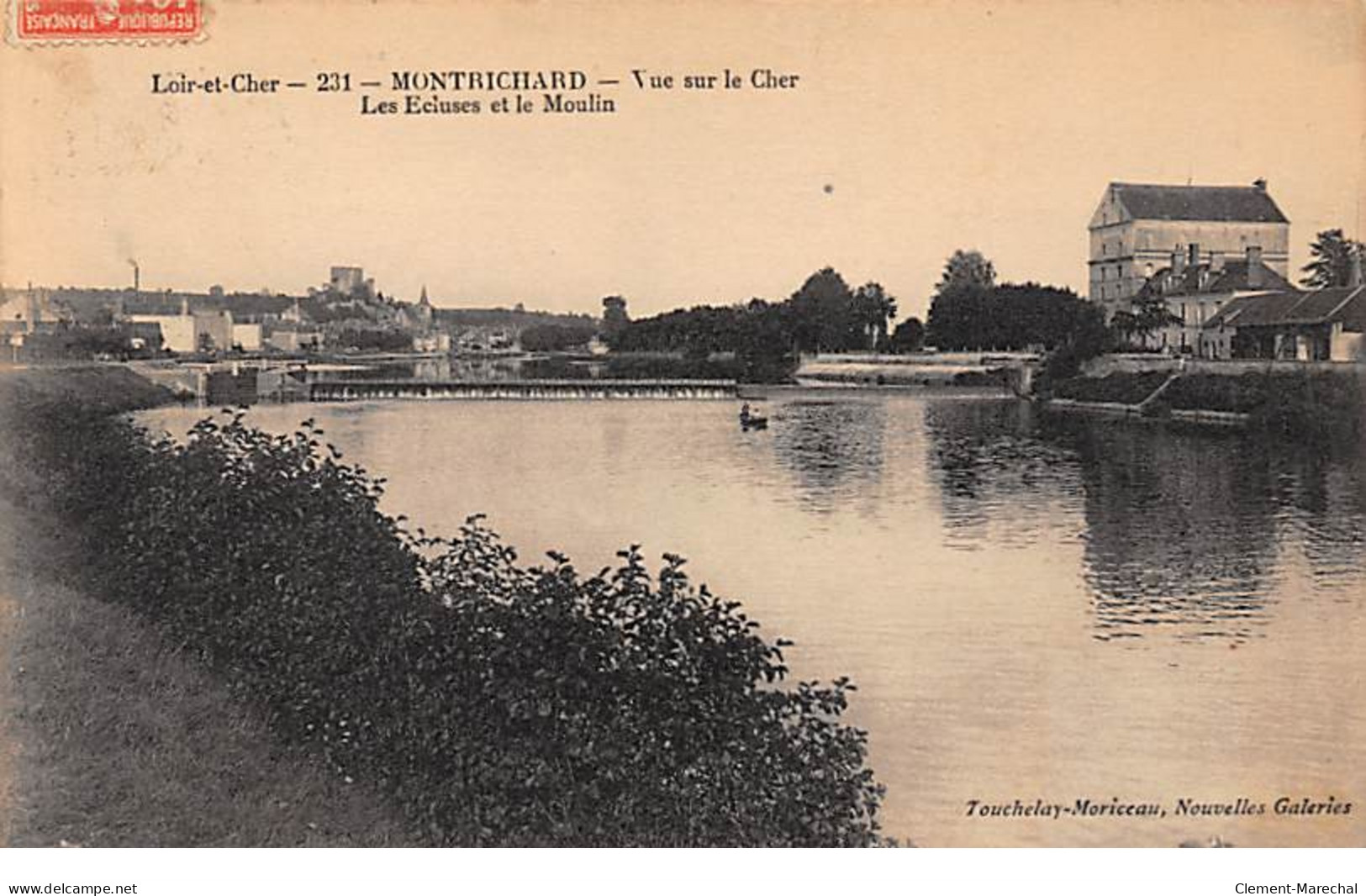 MONTRICHARD - Vue Sur Le Cher - Les Ecluses Et Le Moulin - Très Bon état - Montrichard