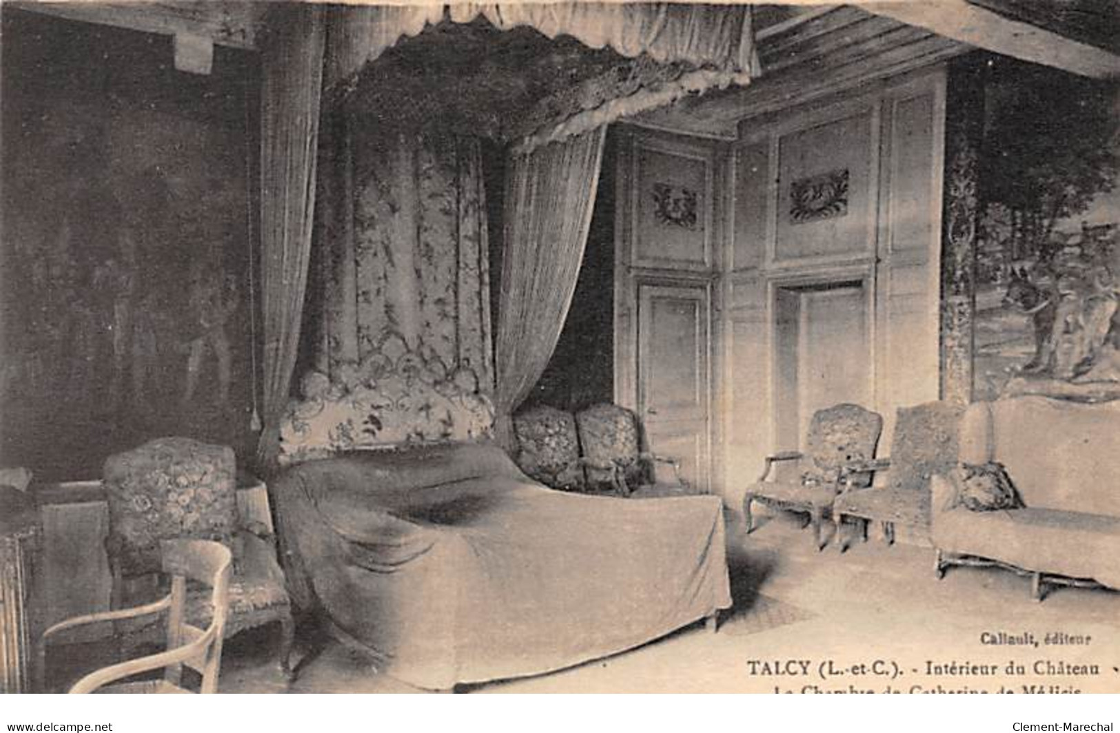 TALCY - Intérieur Du Château  La Chambre De Catherine De Médicis - Très Bon état - Other & Unclassified