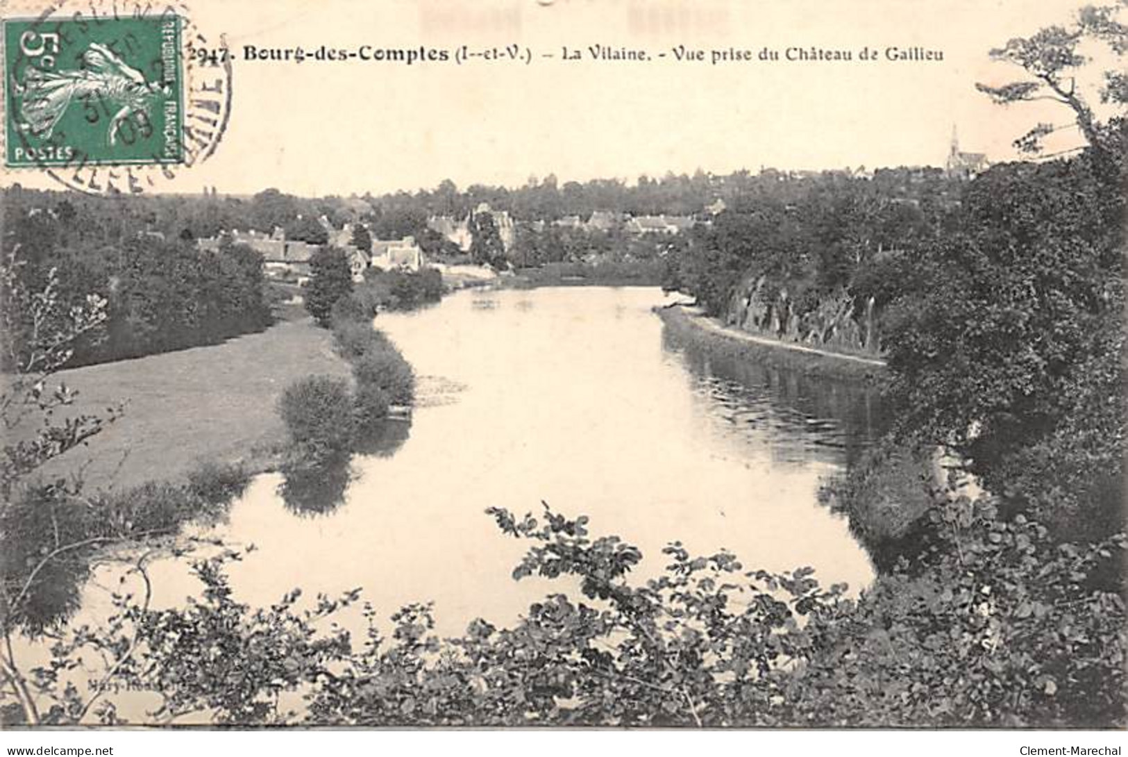 BOURG DES COMPTES - La Vilaine - Vue Prise Du Château De Gailieu - Très Bon état - Other & Unclassified