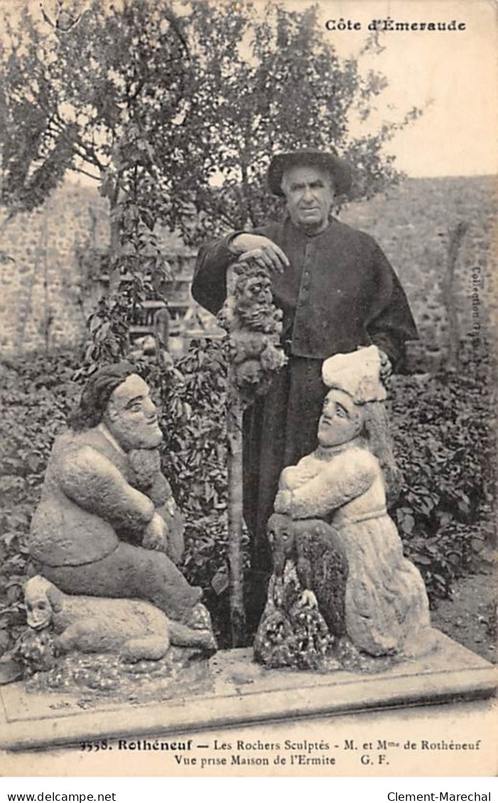 ROTHENEUF - Les Rochers Sculptés - M. Et Mme De Rothéneuf - Vue Prise Maison De L'Ermite - Très Bon état - Rotheneuf