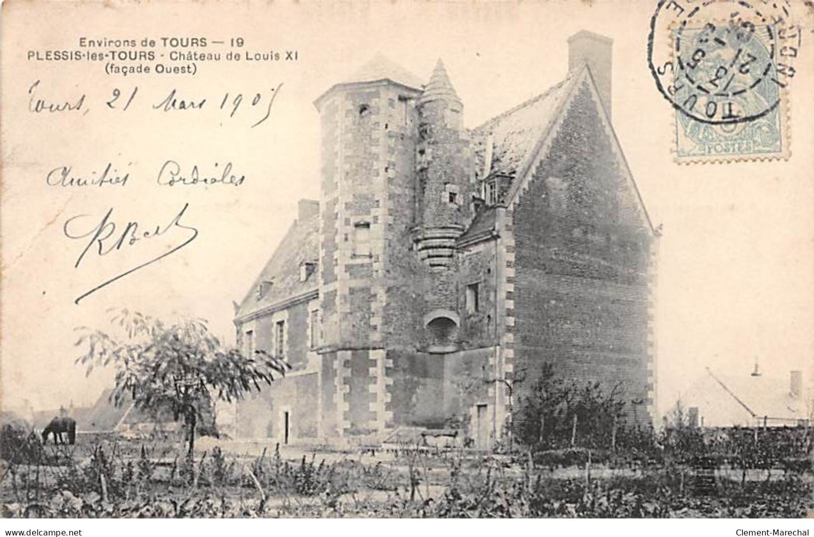 PLESSIS LES TOURS - Château De Louis XI (façade Ouest) - Très Bon état - Other & Unclassified