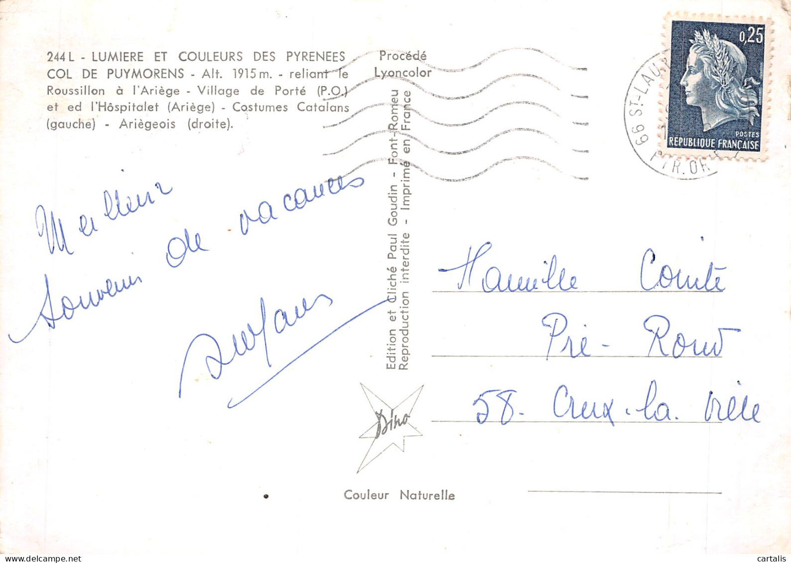 66-COL DE PUYMORENS-N°4206-B/0309 - Other & Unclassified