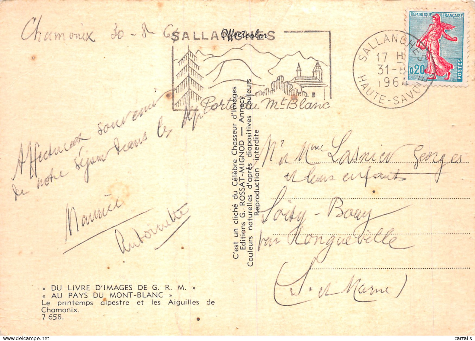 74-LE MONT BLANC-N°4206-B/0287 - Other & Unclassified