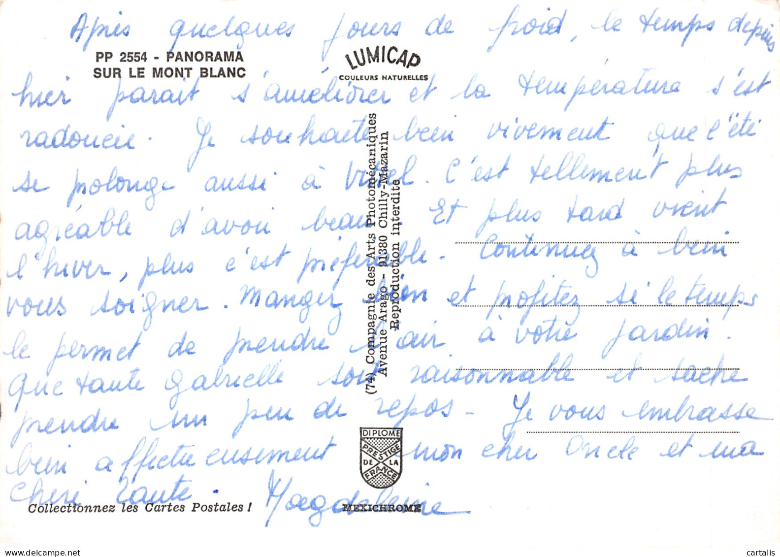 74-LE MONT BLANC-N°4206-B/0255 - Other & Unclassified