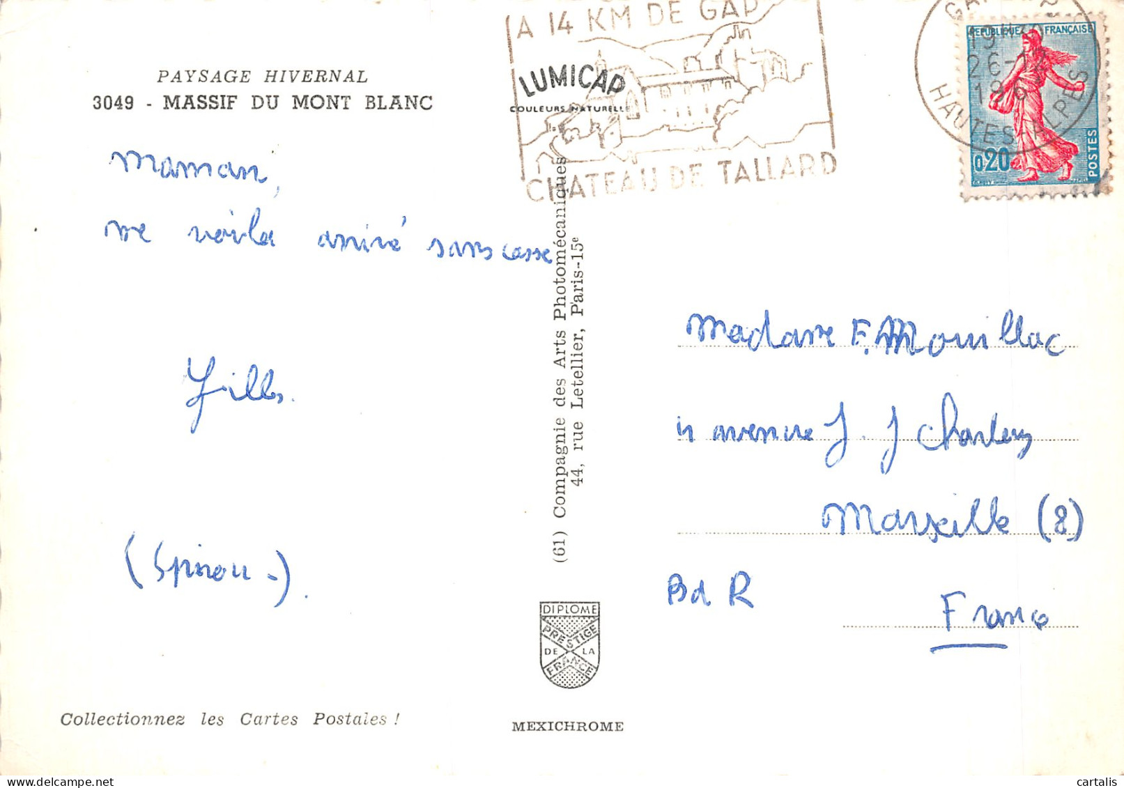 74-LE MONT BLANC-N°4206-B/0217 - Other & Unclassified