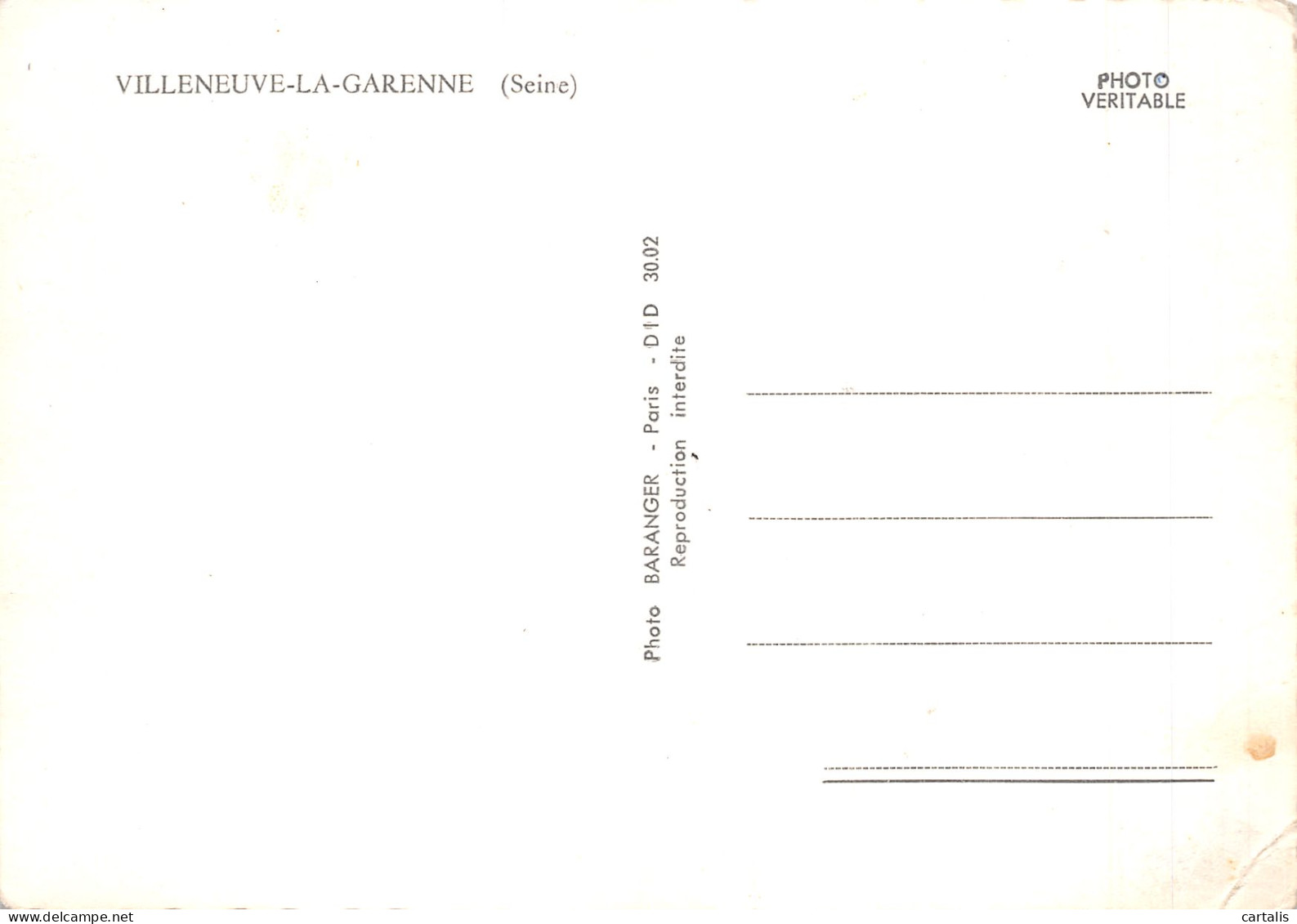 92-VILLENEUVE LA GARENNE-N°4206-B/0187 - Villeneuve La Garenne