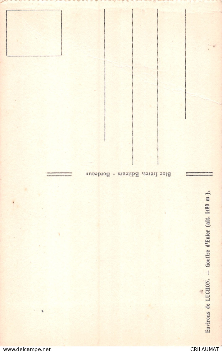 31-LUCHON GOUFFRE D ENFER-N°5150-E/0371 - Luchon