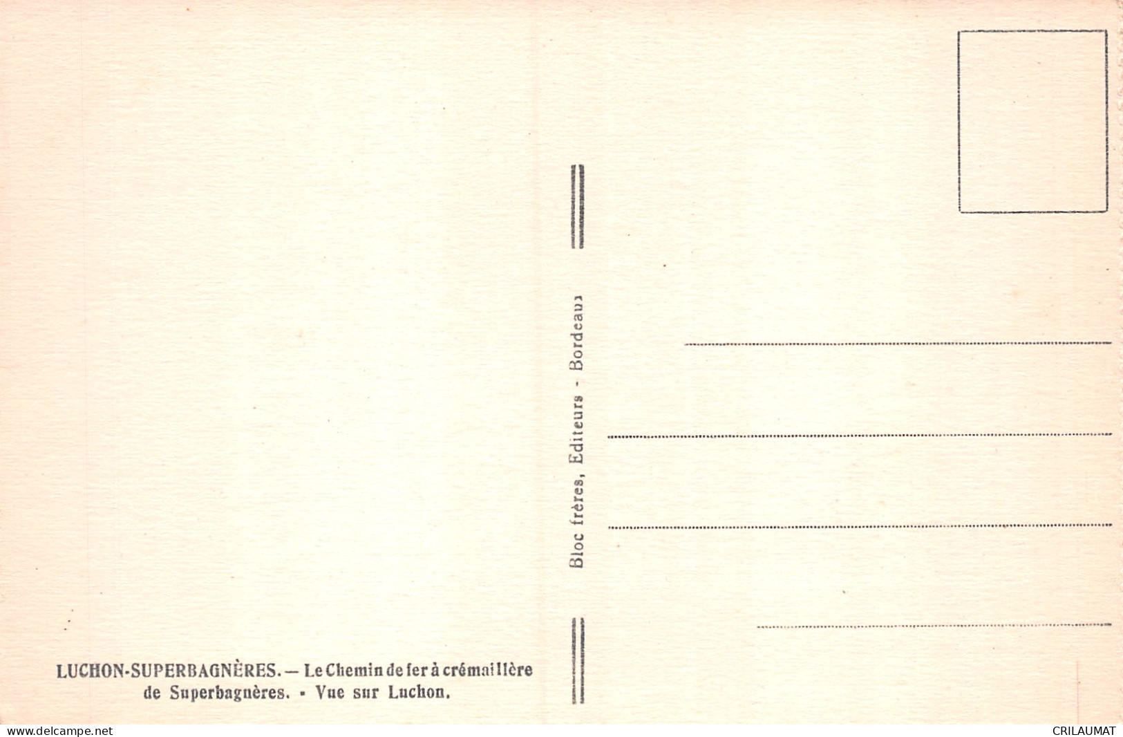 31-LUCHON SUPERBAGNERES-N°5150-E/0359 - Luchon