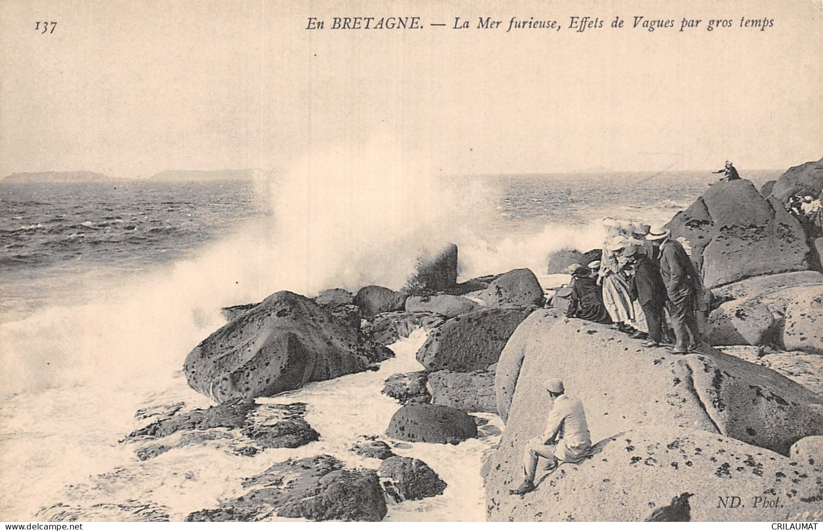 22-BRETAGNE LA MER FURIEUSE-N°5150-E/0195 - Brest