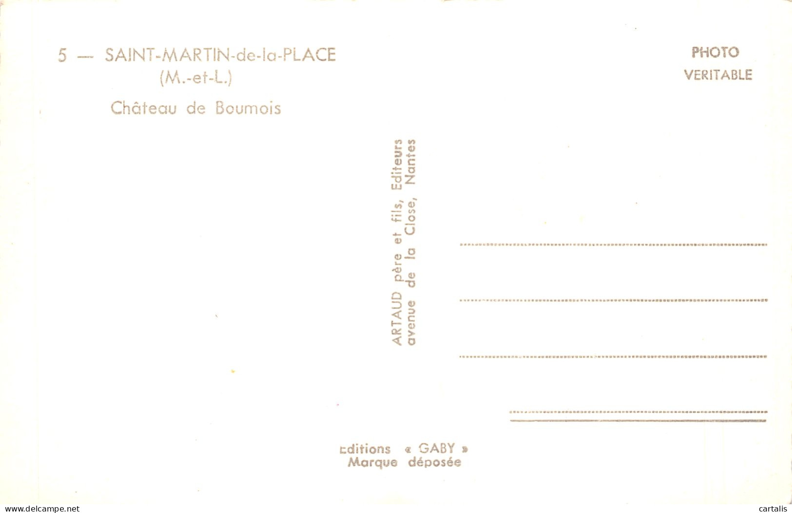 49-SAINT MARTIN DE LA PLACE-N°4206-E/0379 - Sonstige & Ohne Zuordnung