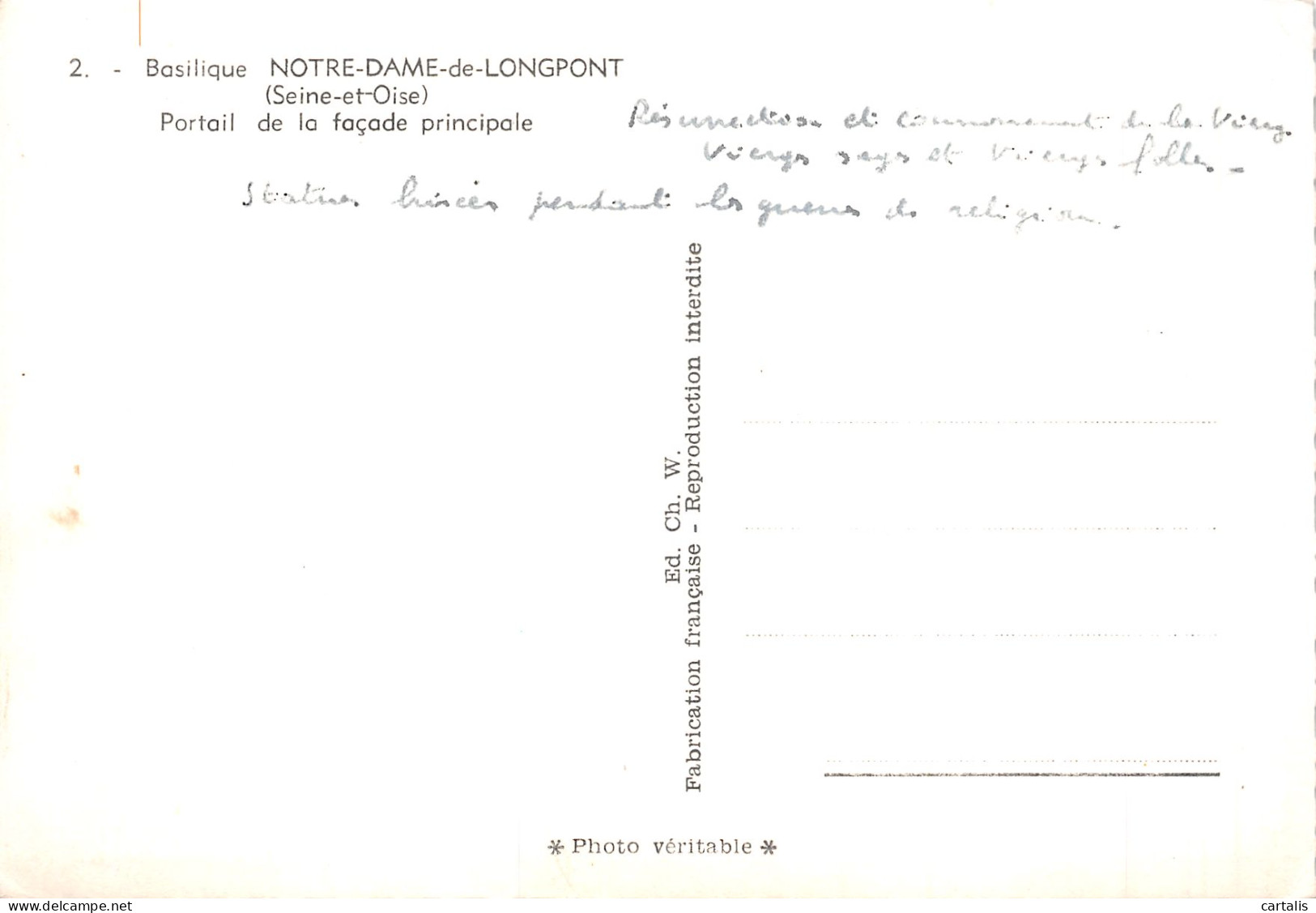 91-NOTRE DAME DE LONGPONT-N°4207-B/0319 - Sonstige & Ohne Zuordnung