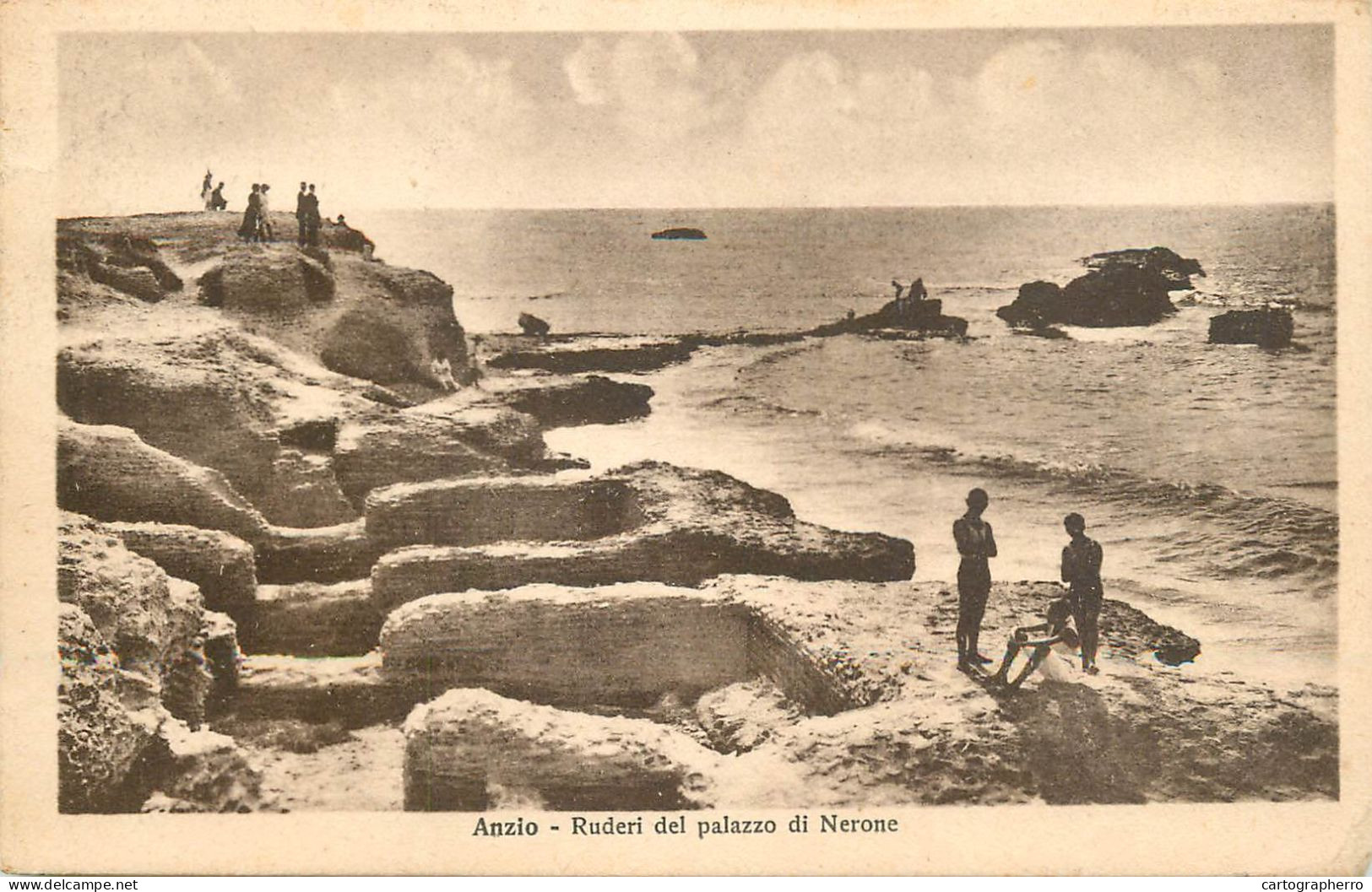 Postcard Italy Anzio Ruderi Del Palazzo Di Nerone - Other & Unclassified