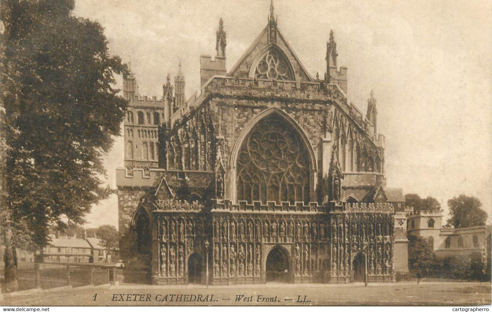 Exeter Cathedral West Front - Exeter