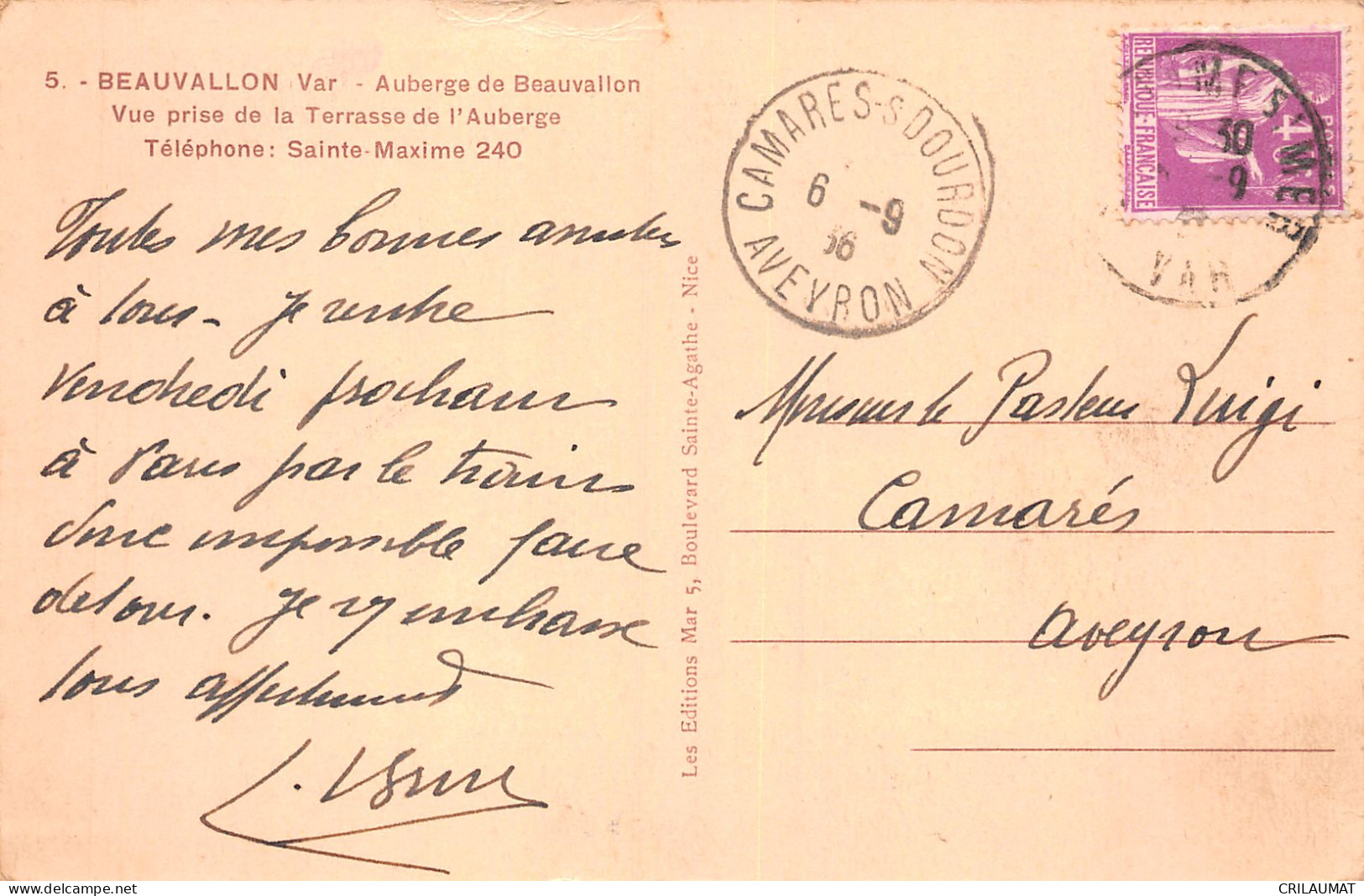 83-BEAUVALLON-N°5151-C/0169 - Autres & Non Classés