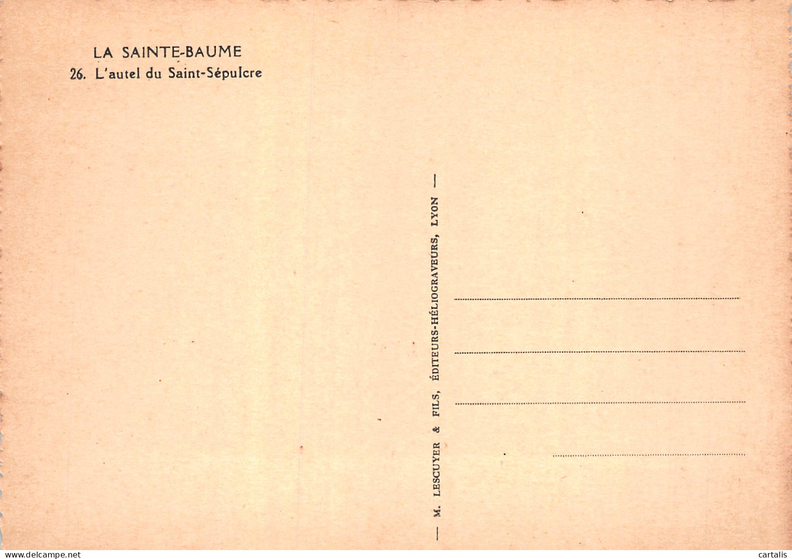 83-LA SAINTE BAUME-N°4208-A/0021 - Sonstige & Ohne Zuordnung