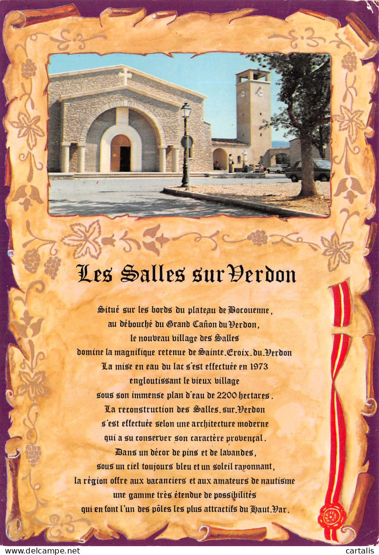 83-LES SALLES SUR VERDON-N°4207-D/0323 - Sonstige & Ohne Zuordnung