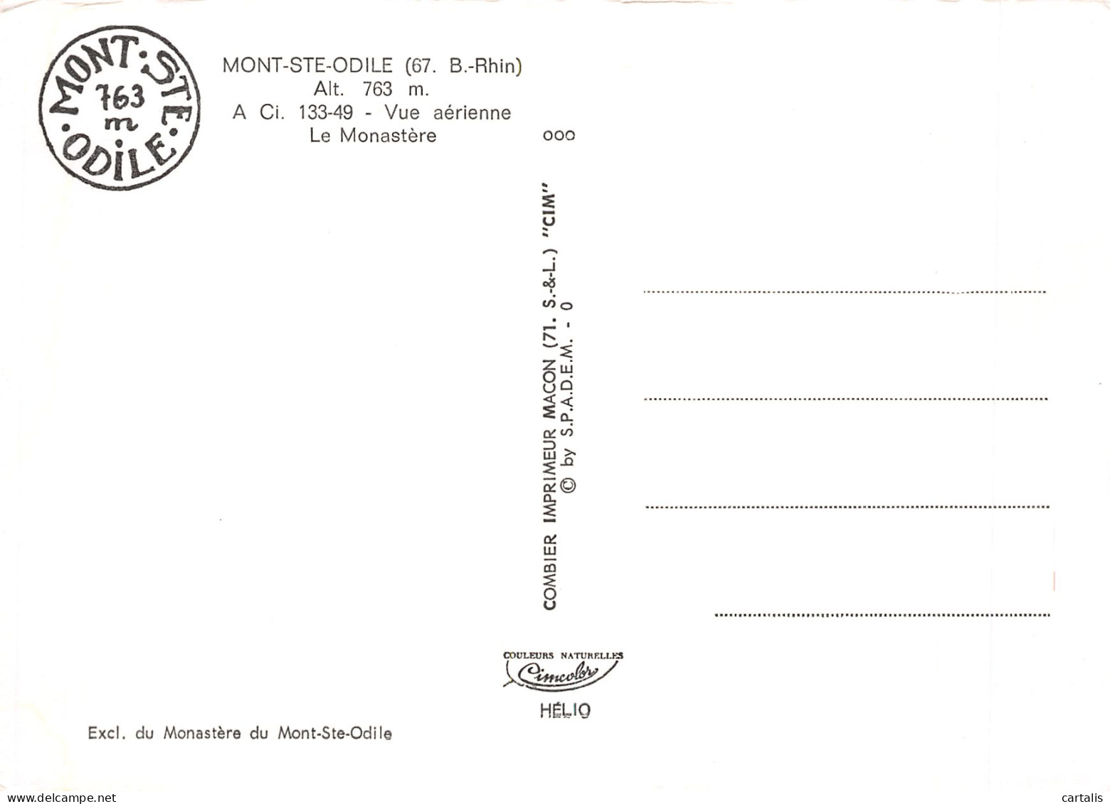 67-MONT SAINTE ODILE-N°4207-C/0385 - Other & Unclassified