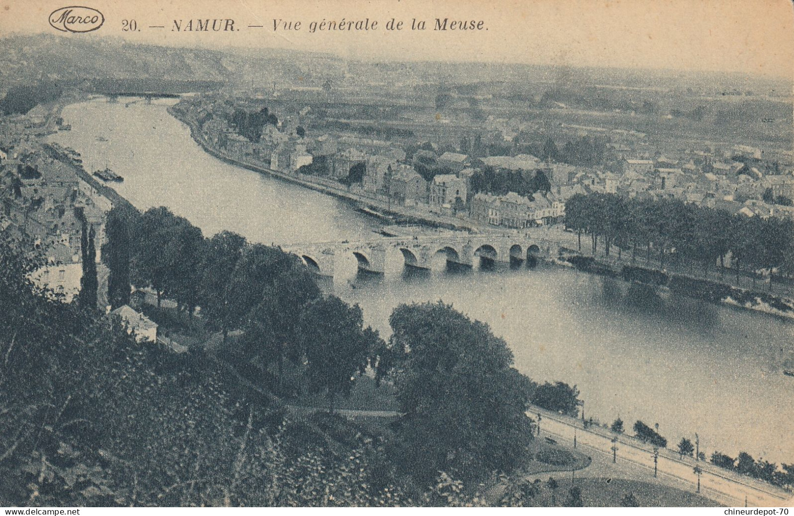 NAMUR   VUE GENERALE DE LA MEUSE - Namur
