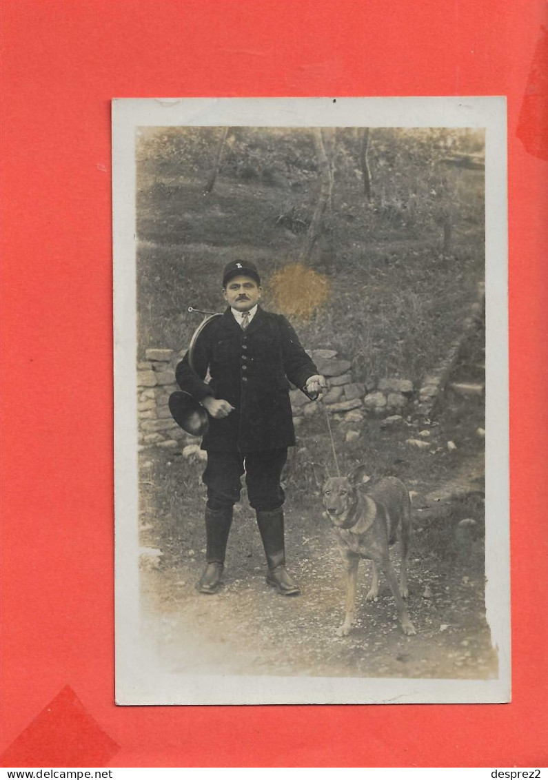 CHASSE Carte Photo Animée Sonneur De Provence Direction CAMBE - Hunting