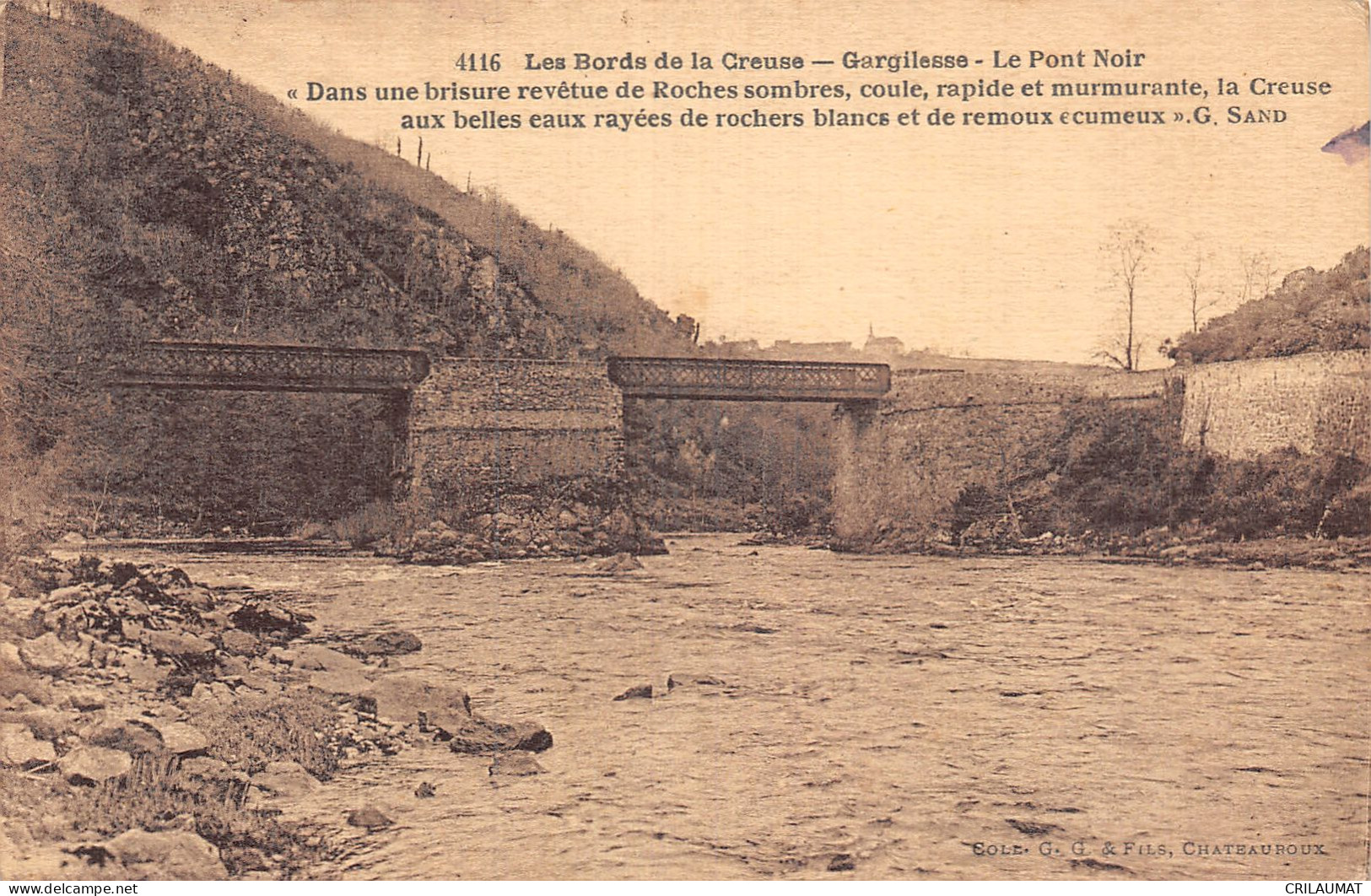 23-GARGILESSE LE PONT NOIR-N°5151-F/0019 - Other & Unclassified