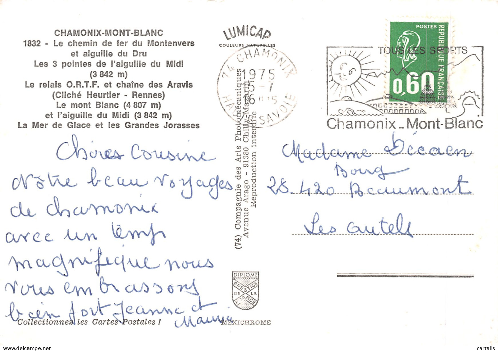 74-CHAMONIX-N°4208-D/0015 - Chamonix-Mont-Blanc