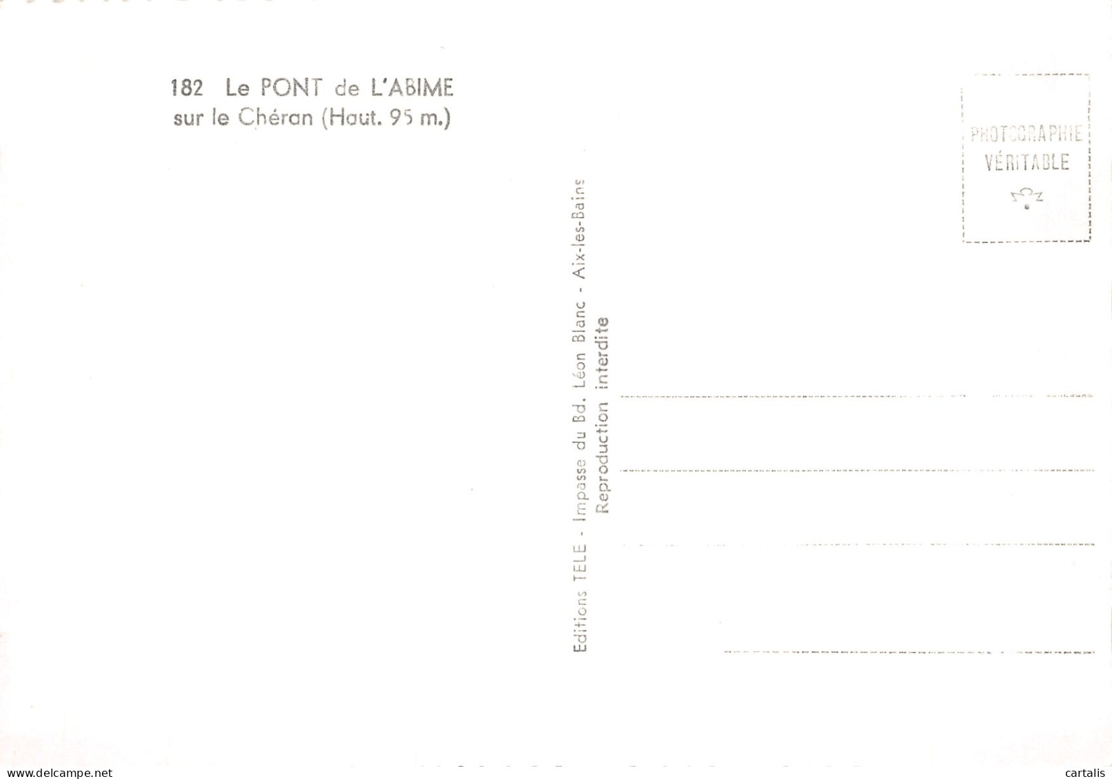 74-LE PONT DE L ABIME-N°4208-C/0343 - Other & Unclassified