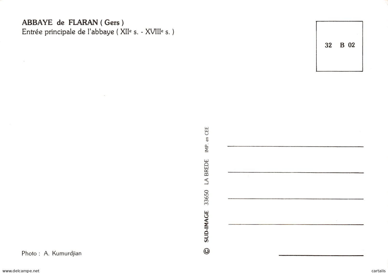32-ABBAYE DE FLARAN-N°4208-C/0273 - Sonstige & Ohne Zuordnung