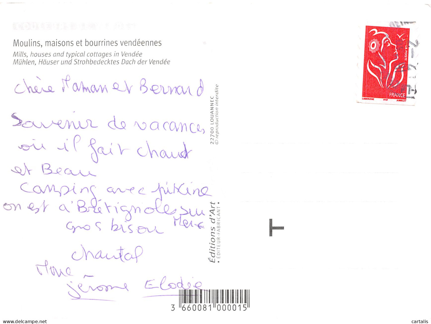 85-LA VENDEE-N°4208-B/0367 - Sonstige & Ohne Zuordnung