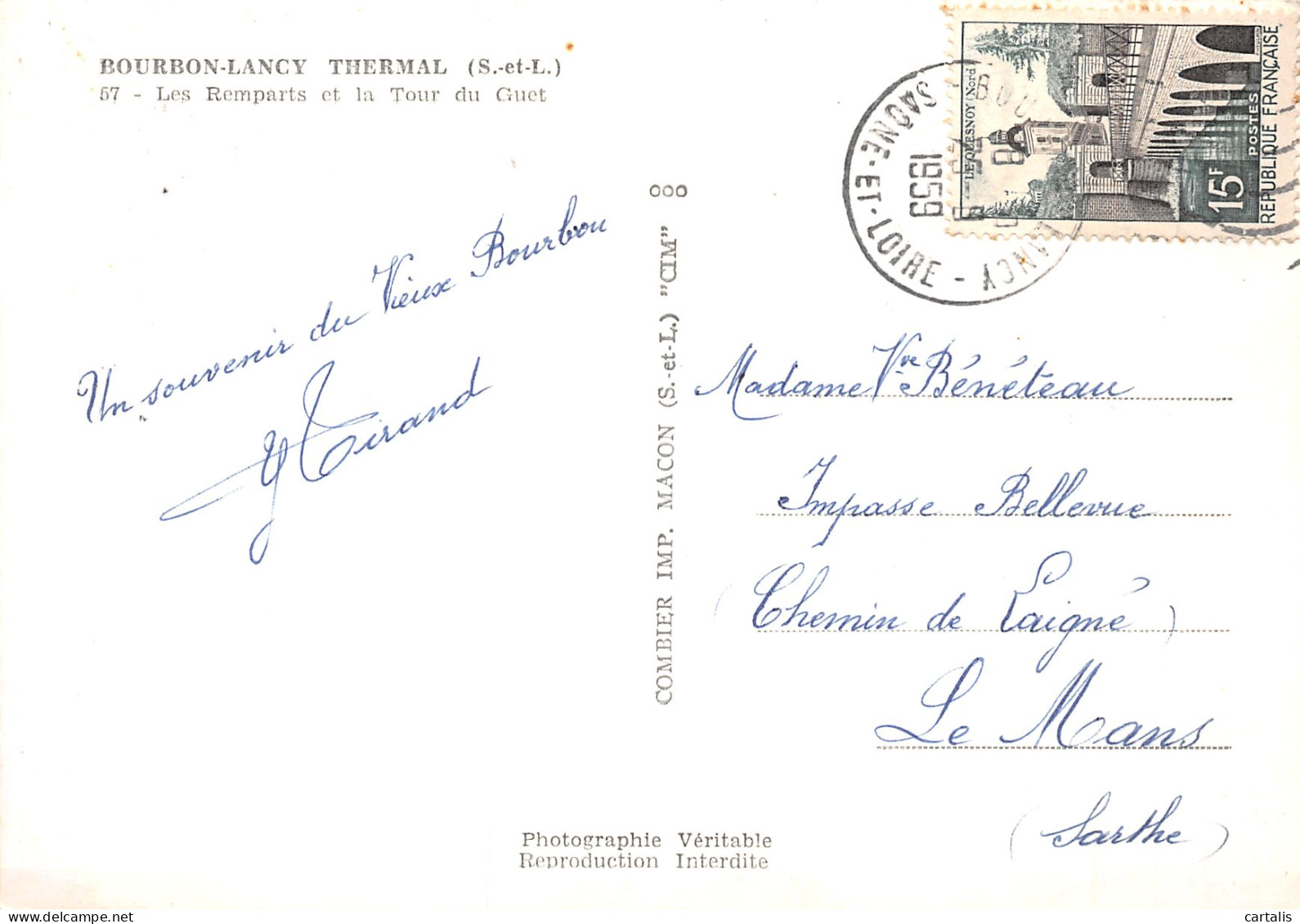 71-BOURBON LANCY -N°4208-B/0211 - Other & Unclassified