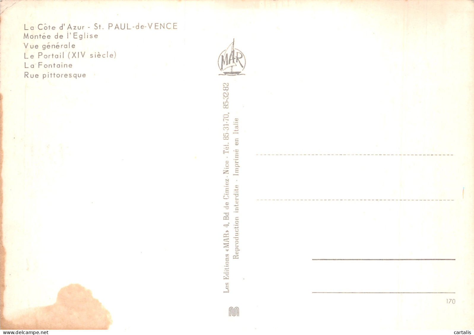 06-SAINT PAUL DE VENCE-N°4208-B/0181 - Saint-Paul