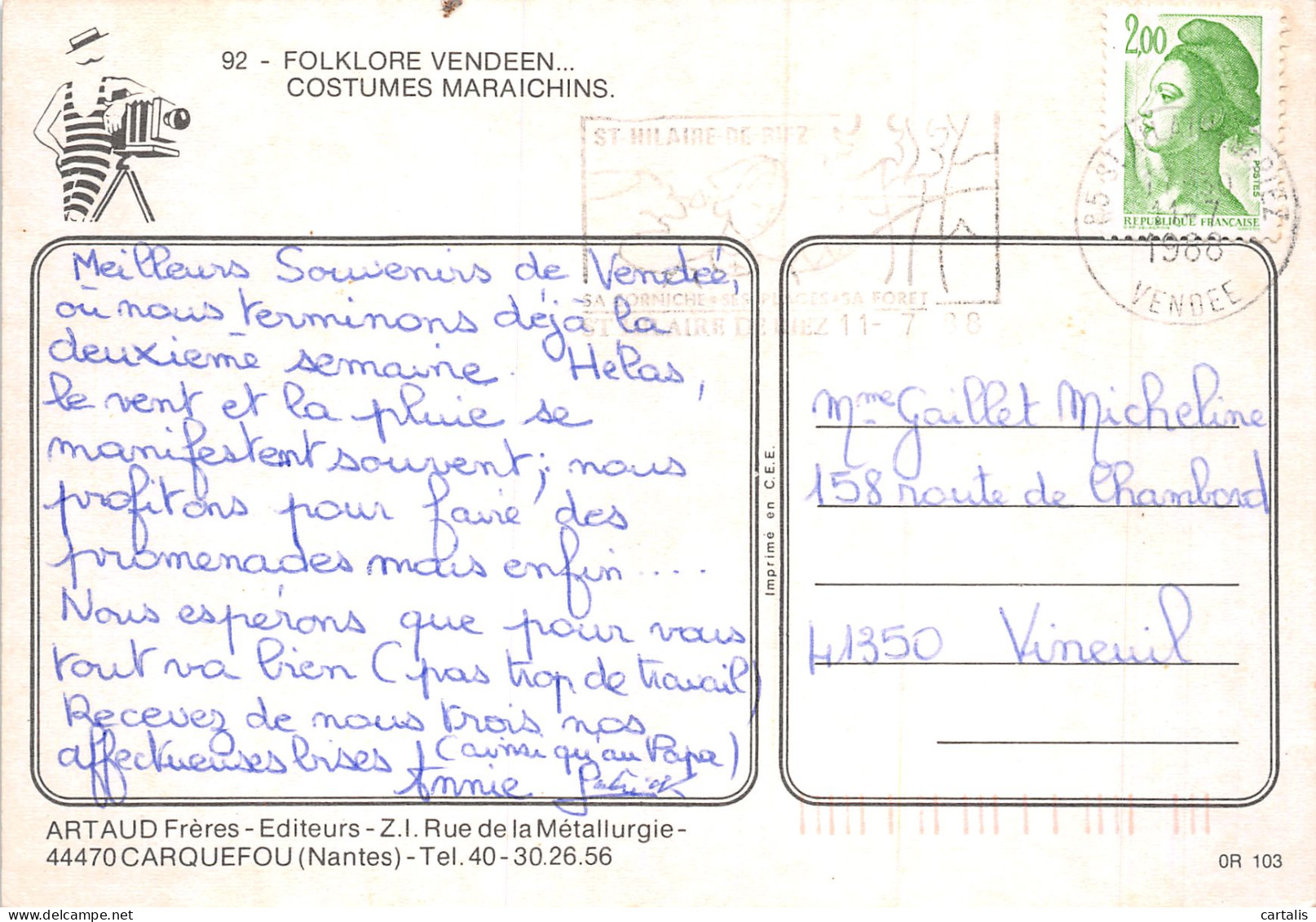 85-VENDEE-N°4208-A/0355 - Sonstige & Ohne Zuordnung