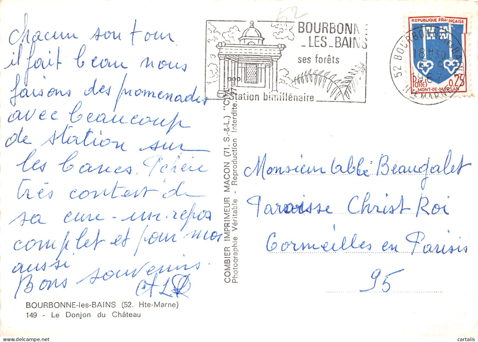 52-BOURBONNE LES BAINS-N°4208-A/0331 - Bourbonne Les Bains