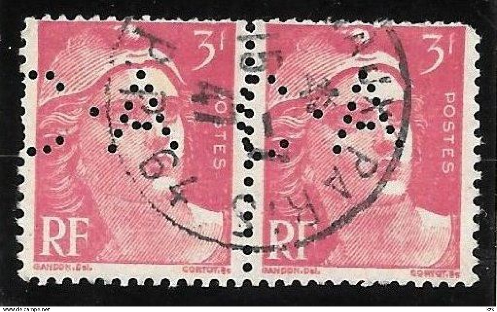 1 04	16	14	N°	716	Perforé	-	CA 17 - Used Stamps