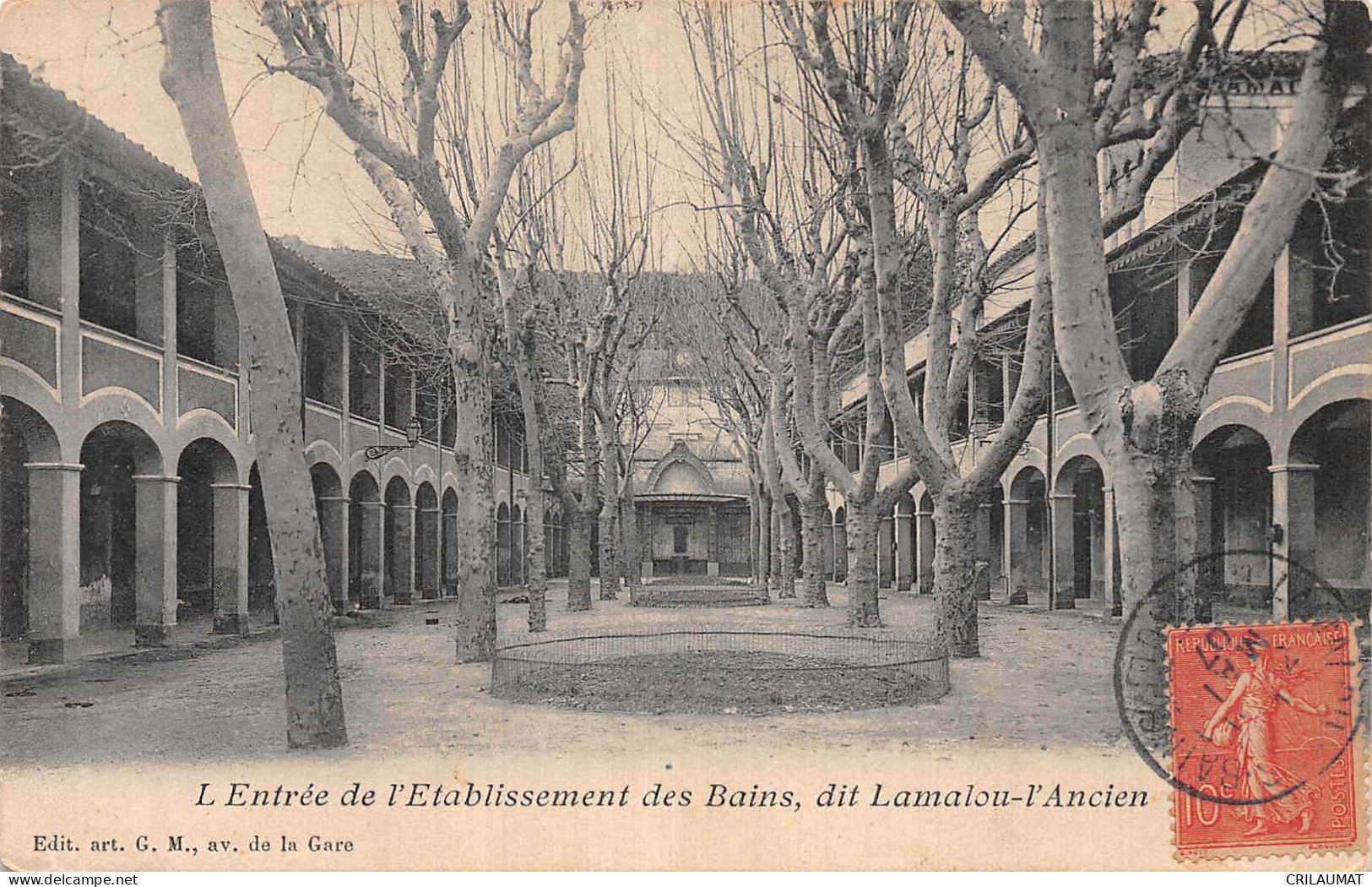 34-LAMALOU LES BAINS ANCIEN ENTREE DE L ETABLISSEMENT-N°5151-H/0201 - Lamalou Les Bains
