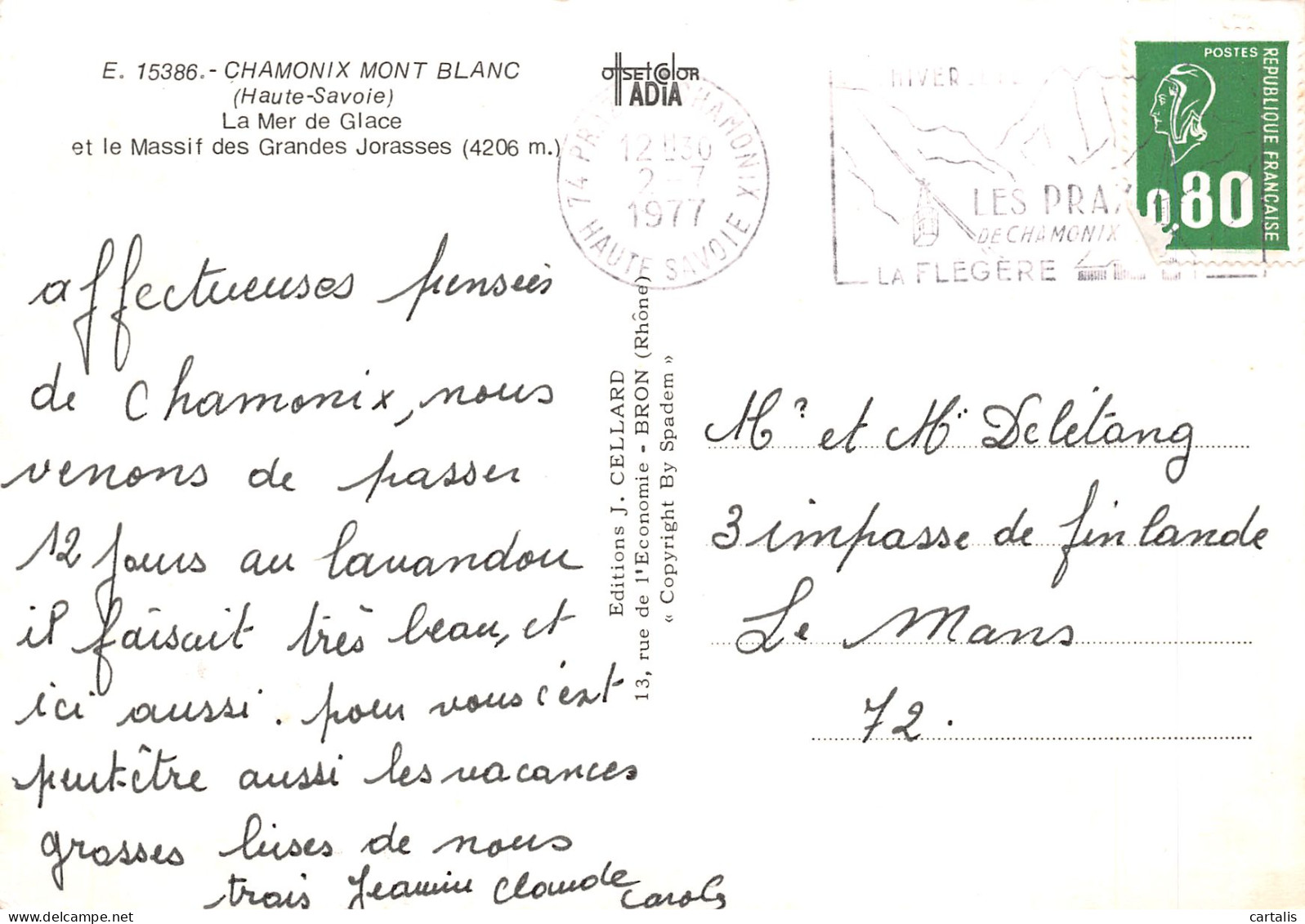 74-CHAMONIX-N°4209-A/0121 - Chamonix-Mont-Blanc