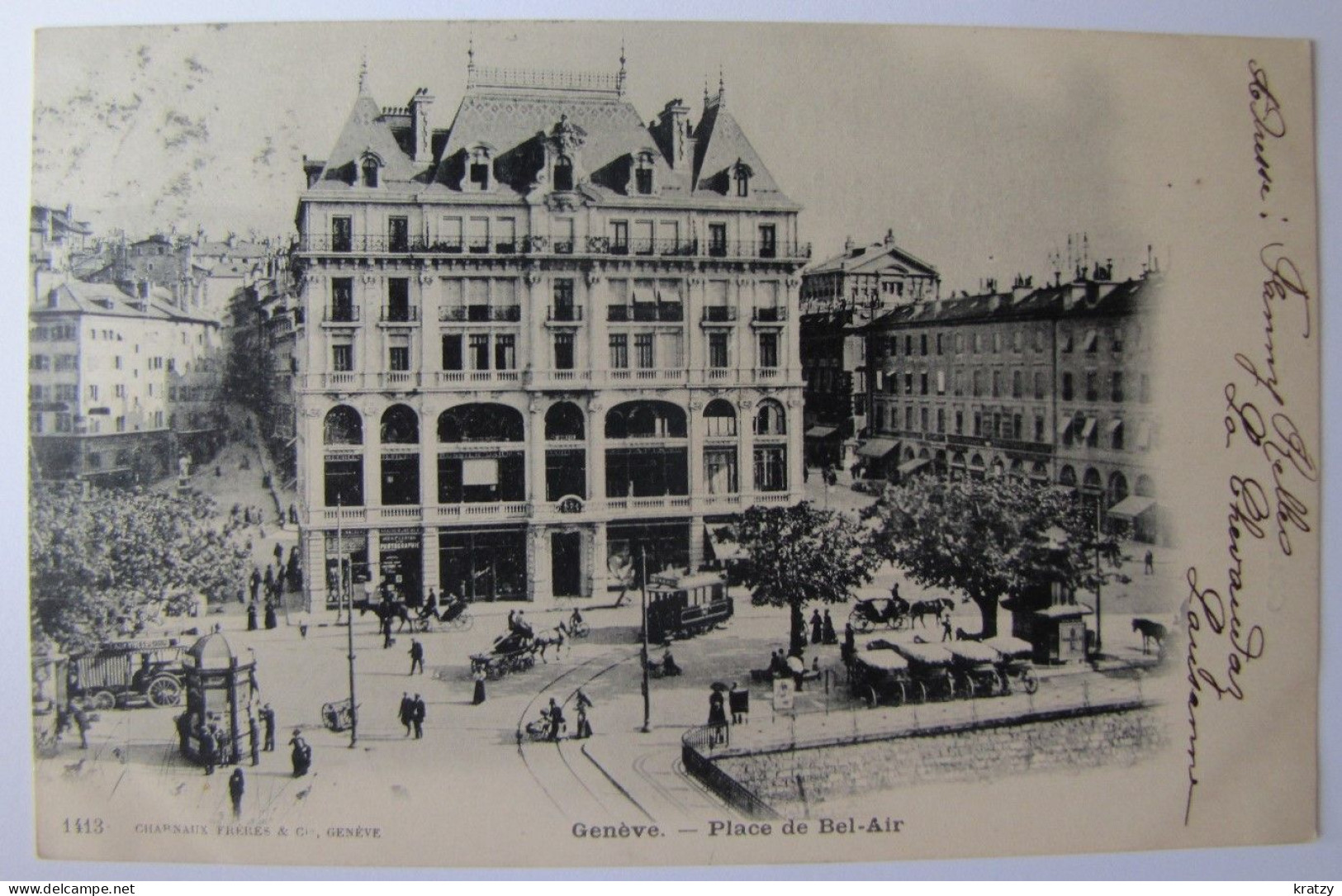 SUISSE - GENEVE - VILLE - Place De Bel-Air - 1903 - Genève