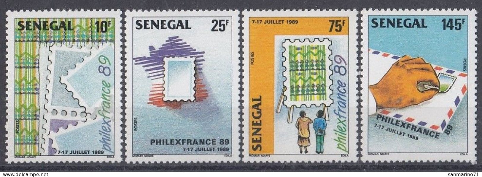 SENEGAL 1023-1026,unused - Expositions Philatéliques