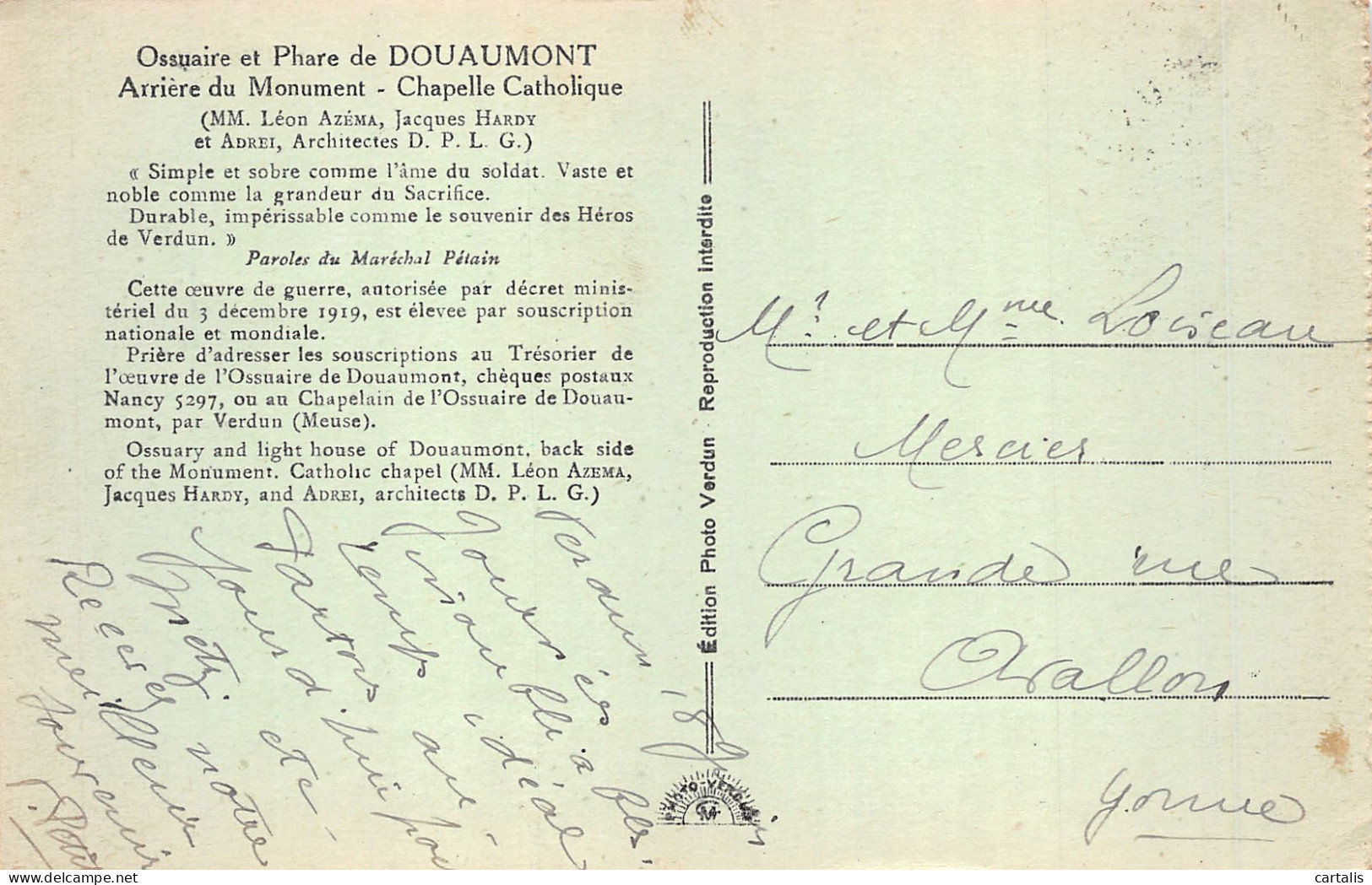 55-DOUAUMONT-N°4208-E/0191 - Douaumont