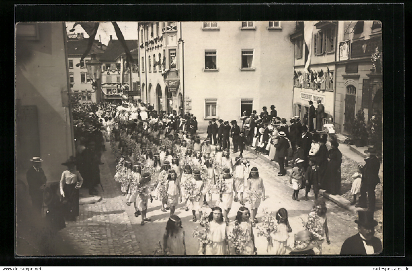 AK Rorschach, Mariabergstrasse, Restaurant Frohsinn Und Rheinfels, Parade  - Rorschach