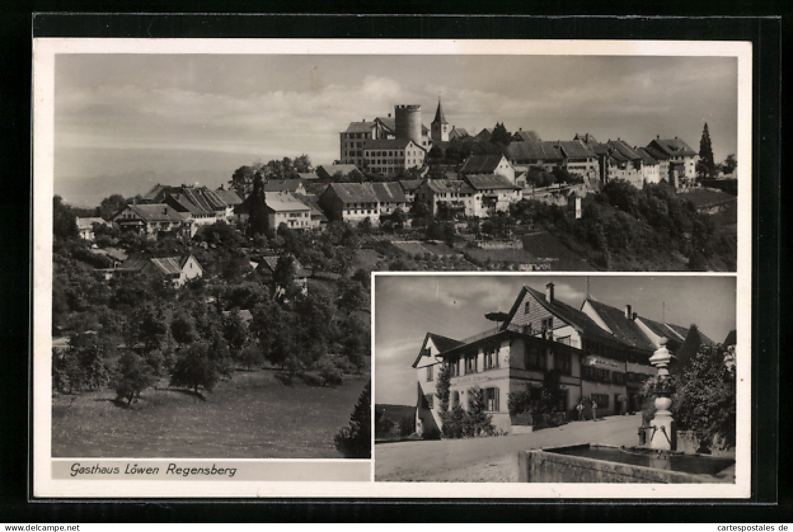 AK Regensberg, Gasthaus Löwen, Ortspartie  - Other & Unclassified