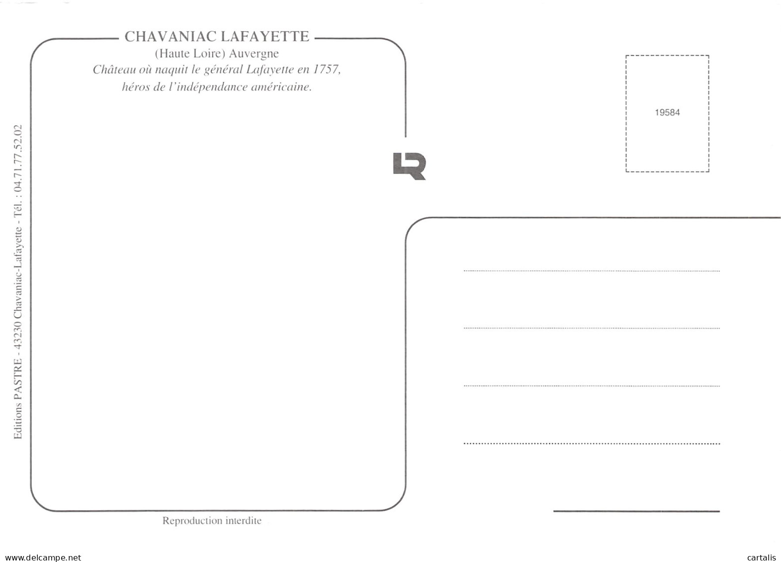 43-CHAVANIAC LAFAYETTE-N°4208-D/0111 - Autres & Non Classés