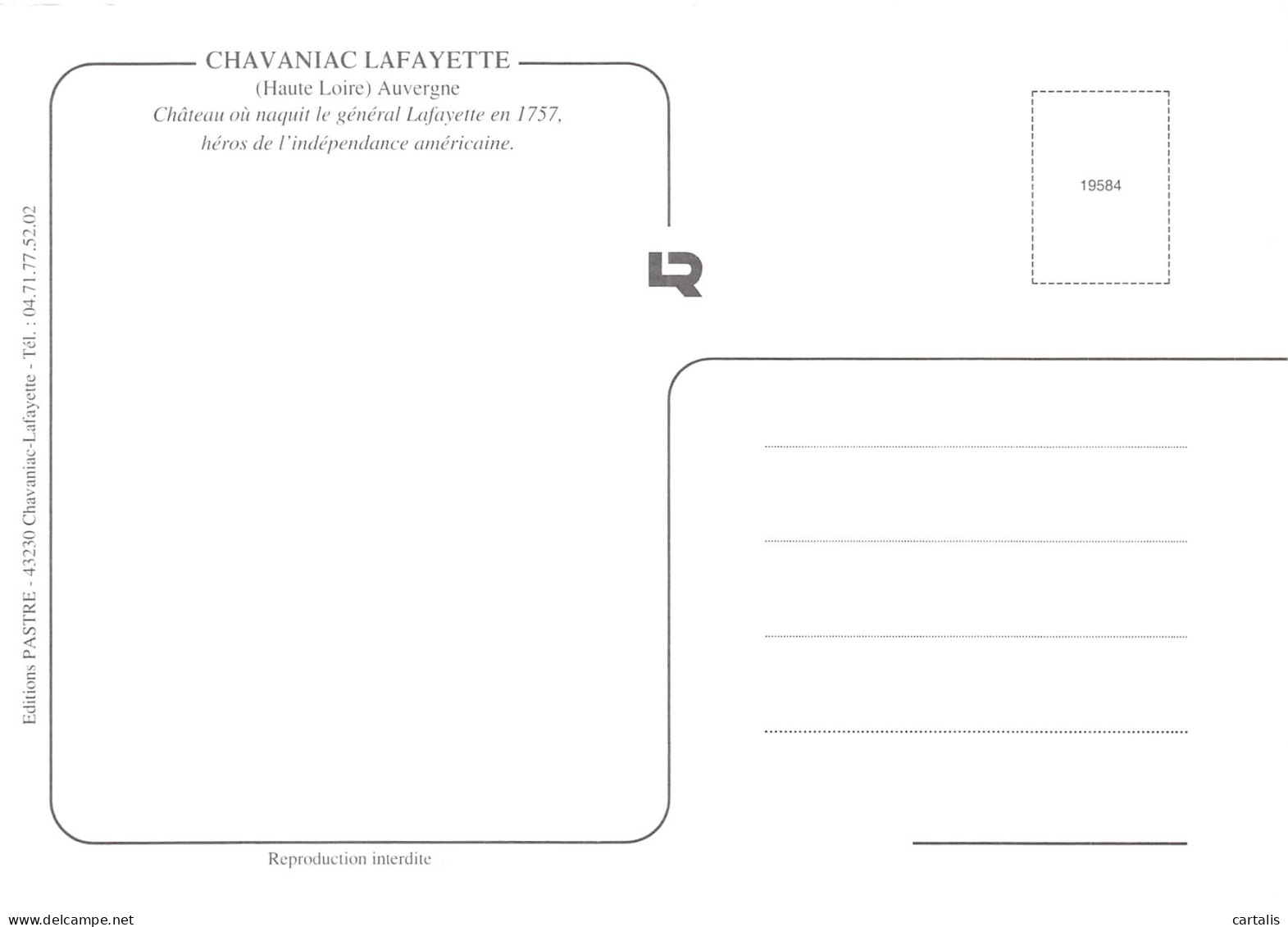 43-CHAVANIAC LAFAYETTE-N°4208-D/0111 - Sonstige & Ohne Zuordnung