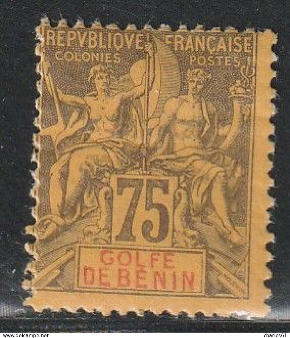 BENIN - N°31 * (1893) 75c Violet Sur Jaune - Ungebraucht