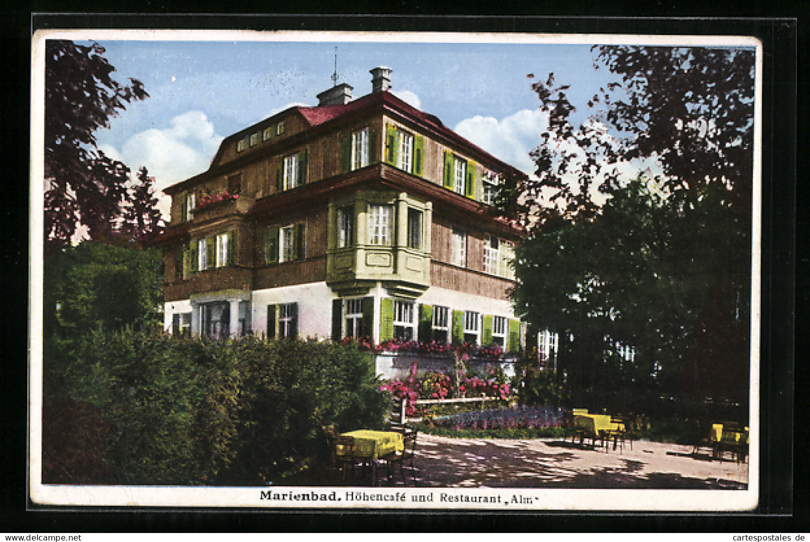 AK Marienbad, Höhencafe Und Restaurant Alm  - Tchéquie