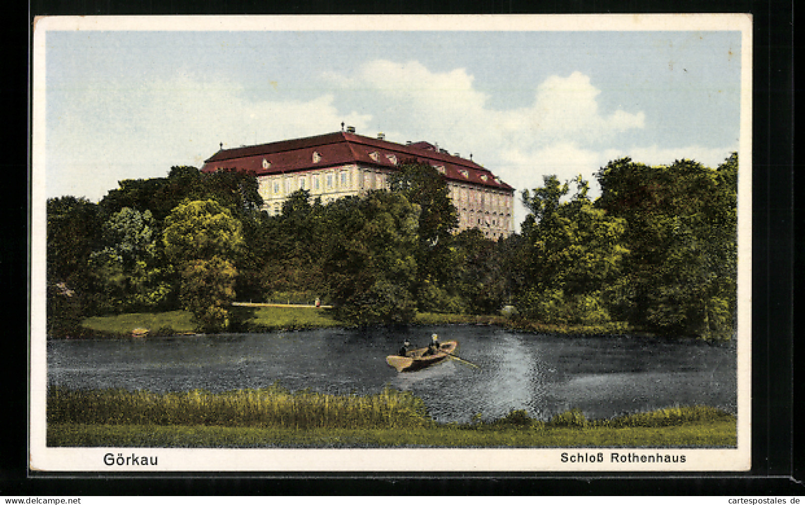 AK Görkau, Schloss Rothenhaus Vom Park Betrachtet  - Czech Republic