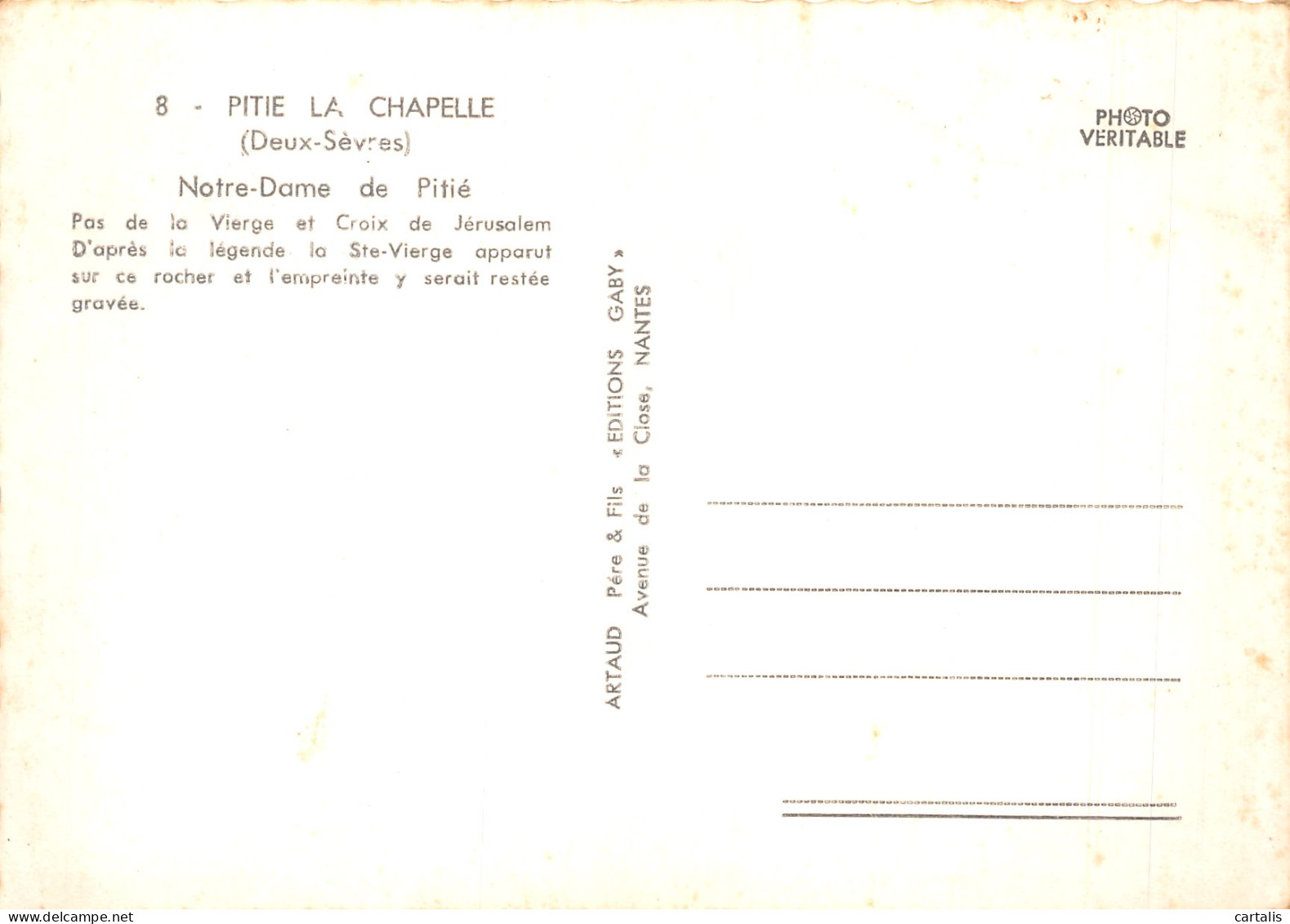 79-PITIE LA CHAPELLE-N°4209-A/0285 - Other & Unclassified