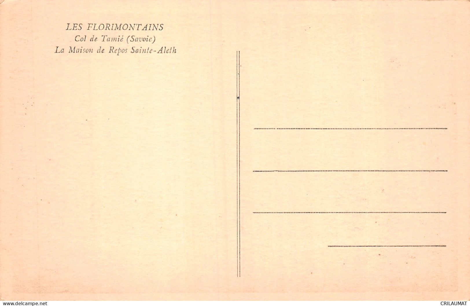 73-COL DE TAMIE-N°5152-G/0099 - Andere & Zonder Classificatie