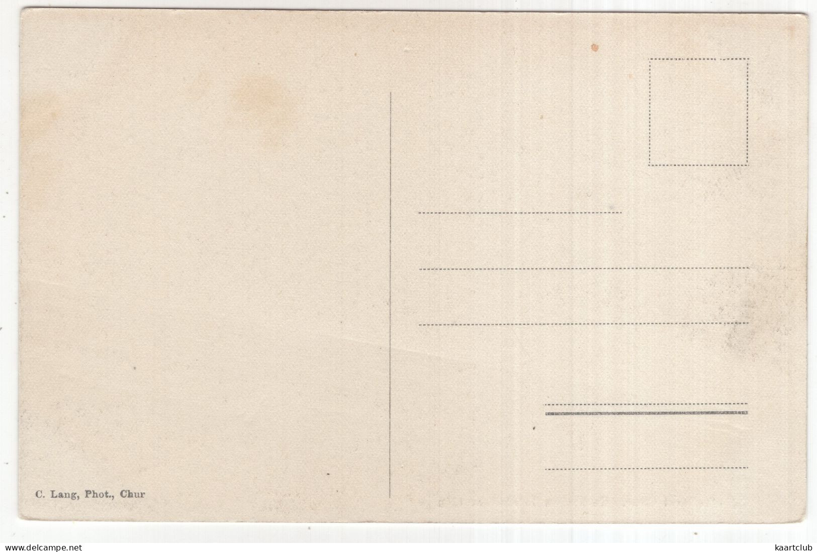 Hofkellerei Chur. Gothische Trinkstube 1522 - (Schweiz/Suisse/Switzerland) C. Lang, Phot., Chur - Chur