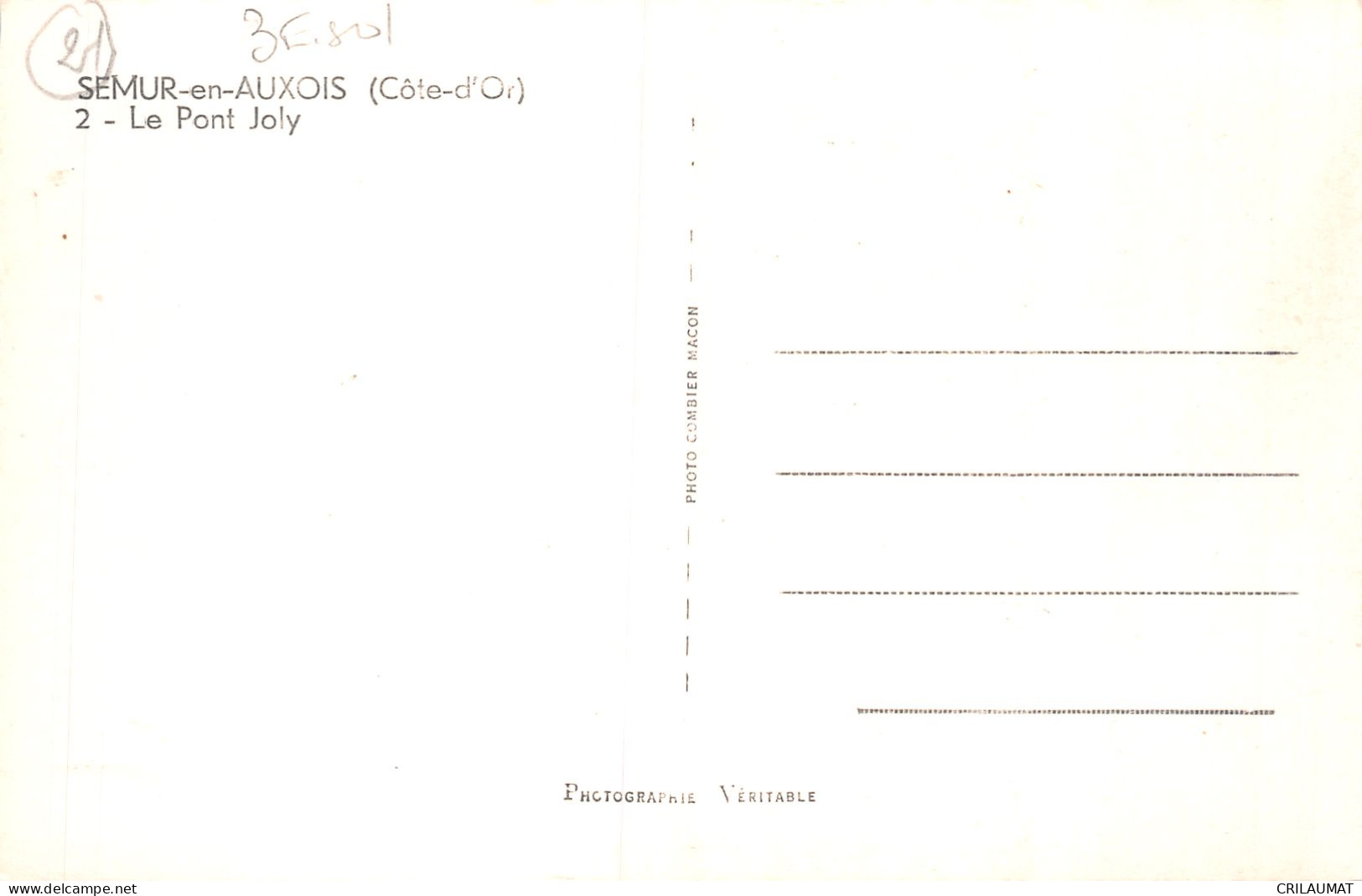 21-SEMUR EN AUXOIS-N°5152-F/0045 - Semur